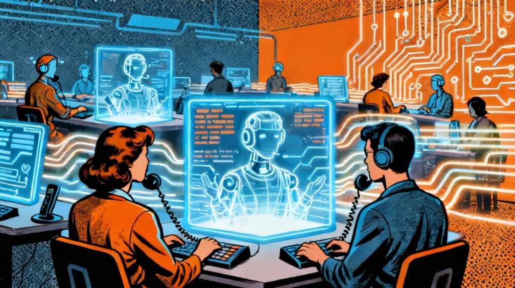 Centros de contacto con voz IA