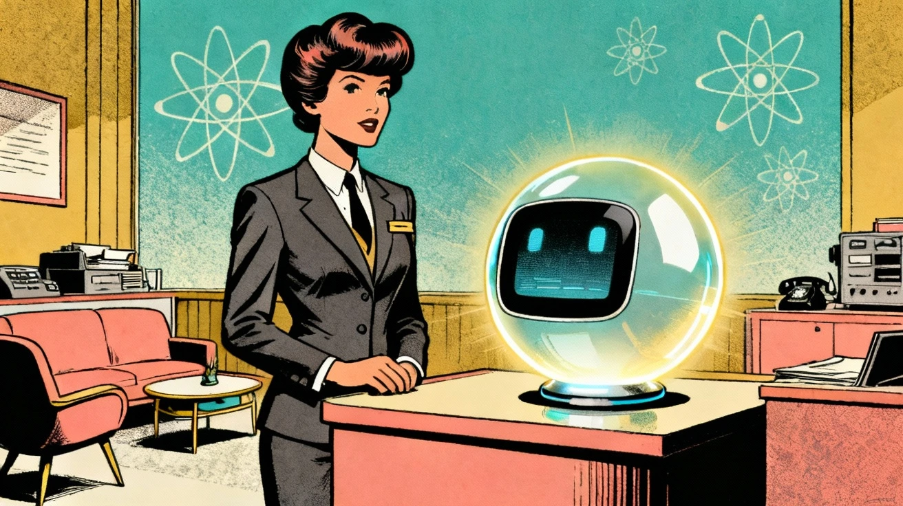 Imagen ilustrada sobre la comparativa entre atención humana y asistente de voz IA en el sector inmobiliario