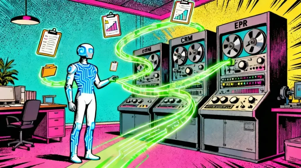 Imagen ilustrativa de Guía para integrar asistentes de voz IA con CRM o ERP públicos