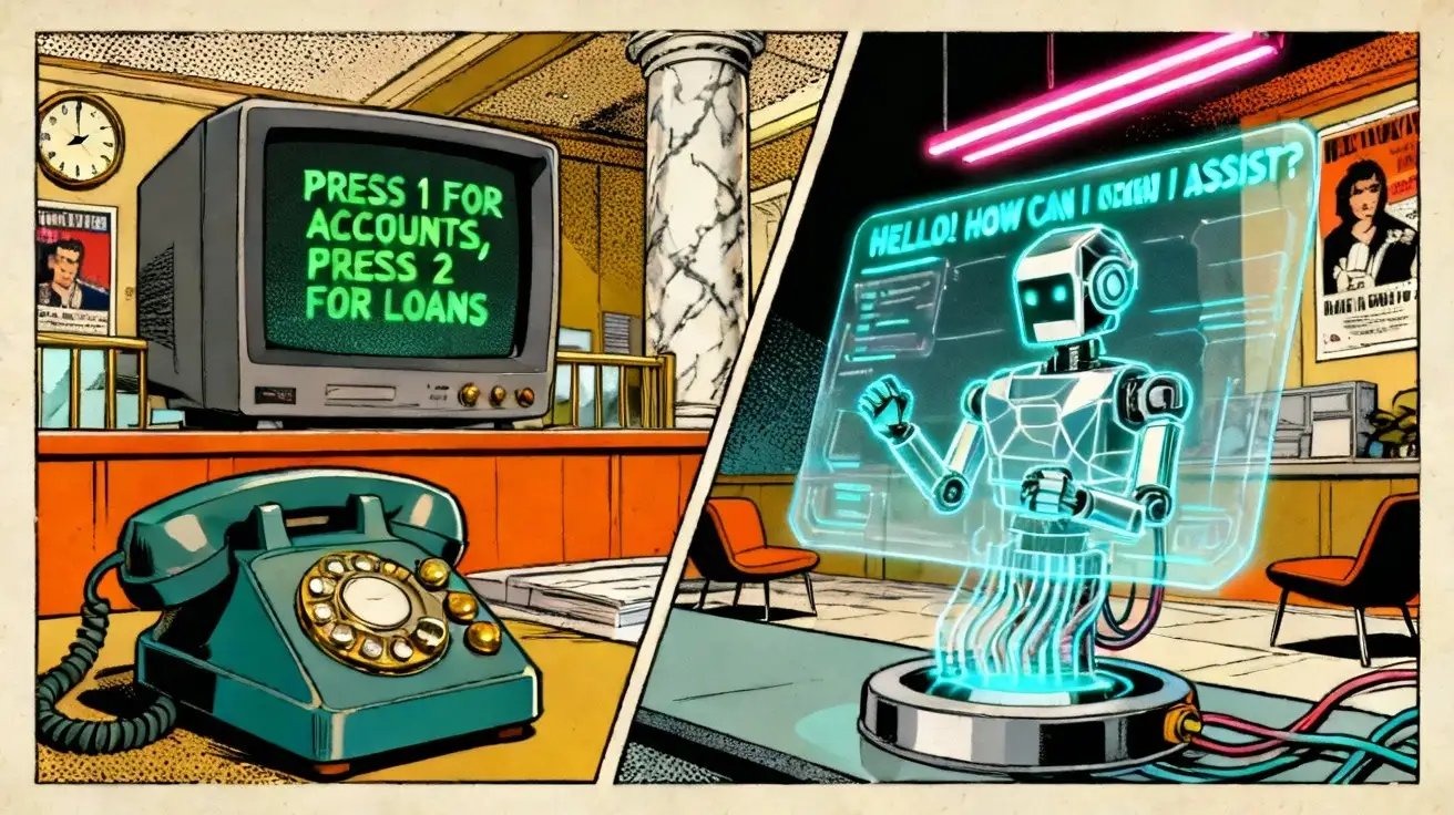 IVR tradicional vs asistente de voz con IA en banca: comparativa completa