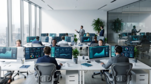 un equipo de agentes ia para call centers
