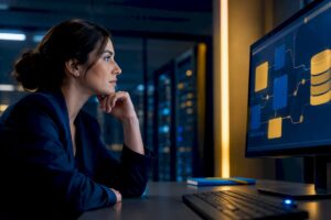 Especialista evaluando la integración de un agente de IA